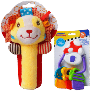 Set de sonajas para Bebé León BM Toys RY004